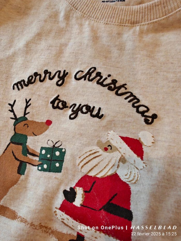 T shirt manches longues de noel - photo numéro 2
