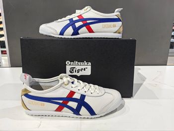 Onitsuka Tiger Mexico 66 White Blue Red Metallic Gold	 41.5