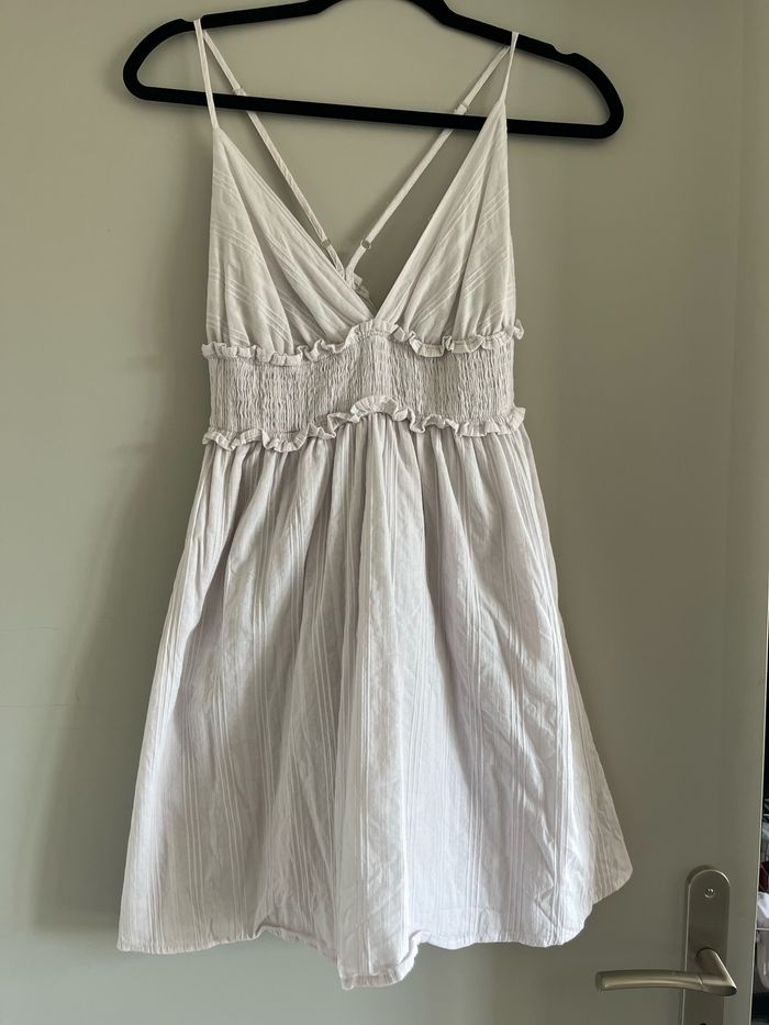 Robe à fines brides avec dos nu blanc - Taille S - Shein - photo numéro 2