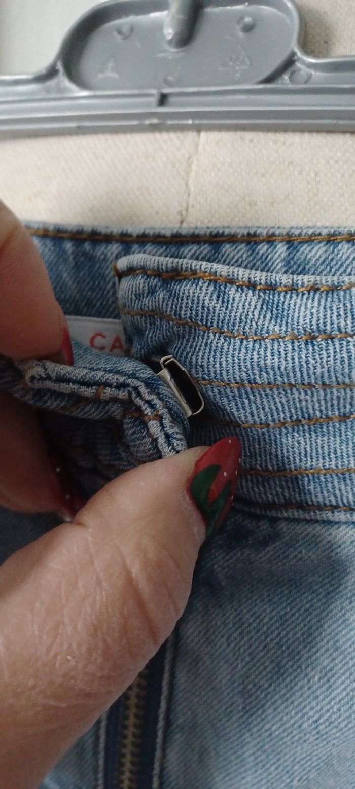 Très belle jupe jeans courte femme T 44 - photo numéro 5