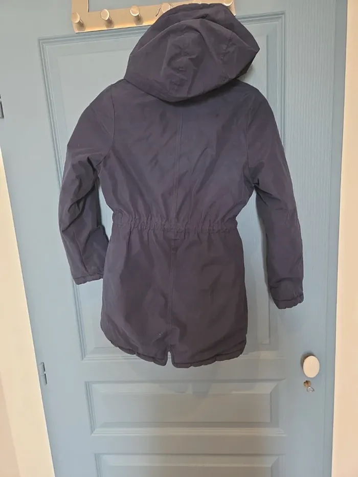 Manteau hiver réversible bleu marine et libertie sergent major taille 11 ans - photo numéro 5