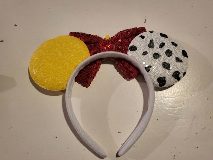 Serre tête oreille ears style Disney Woody Jessie Toy Story a paillettes - photo numéro 3