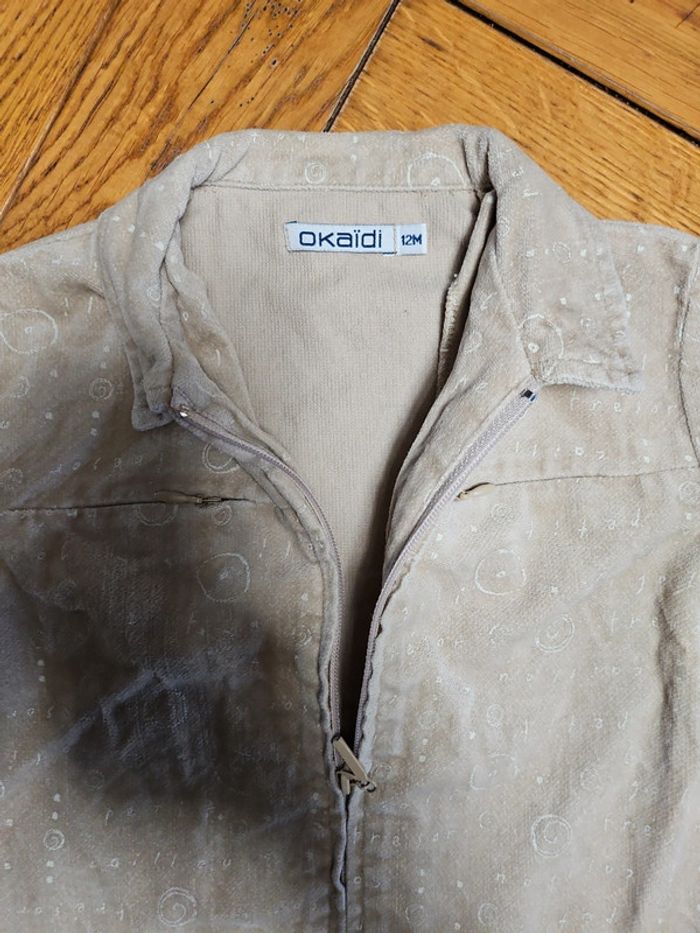 Ensemble salopette gilet 12 mois Okaidi - photo numéro 5
