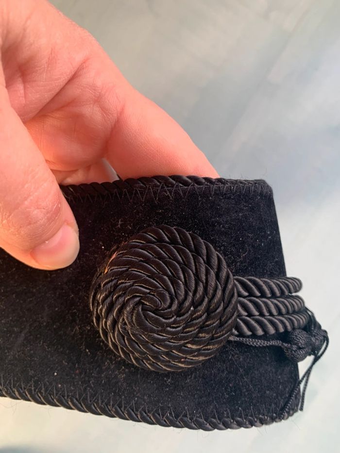 Ceinture noire velours 95cm - photo numéro 5