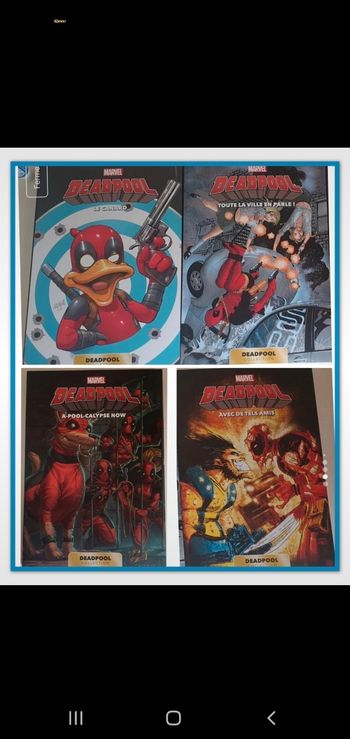 Lot 4 tomes livres bd deadpool neuf