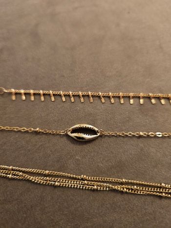 Lot 3 bracelets acier
