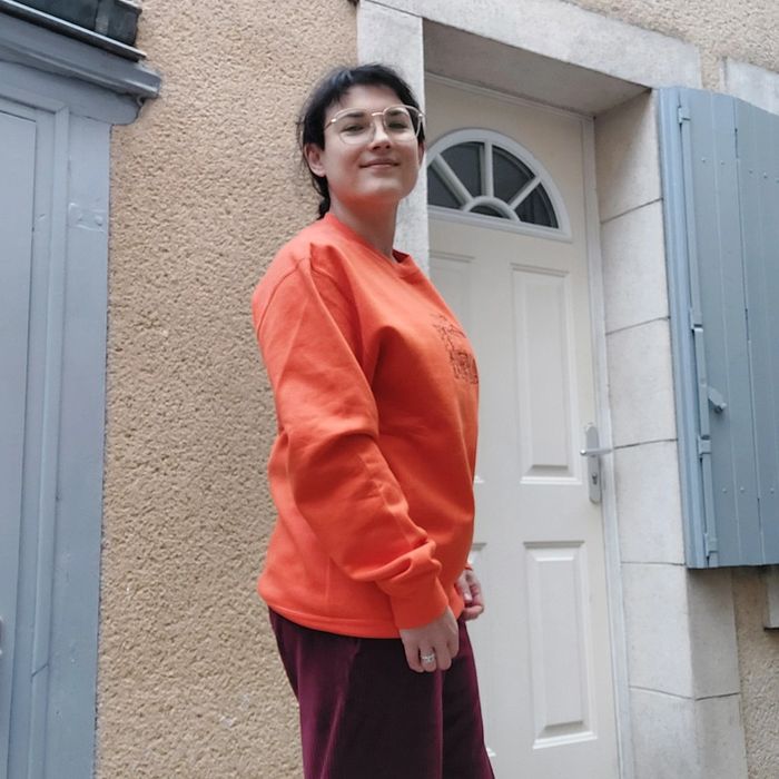Magnifique pull brodé de créatrice M - photo numéro 4