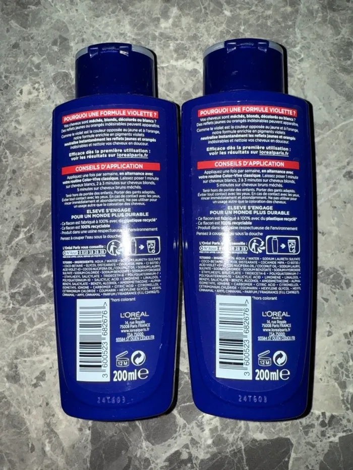 L’Oréal Elseve 2 Shampooings violet dejaunisseur - photo numéro 2