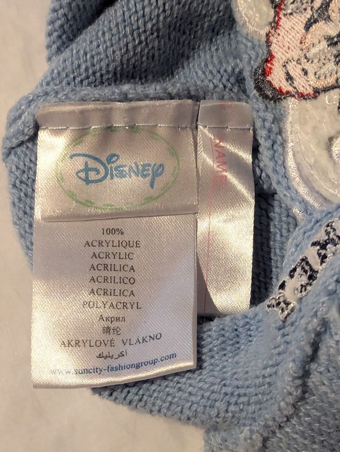 Bonnet Cache Oreilles Bleu Dessin Mickey Ecritures Original Style Vêtement Accessoire Petits Enfants - photo numéro 7