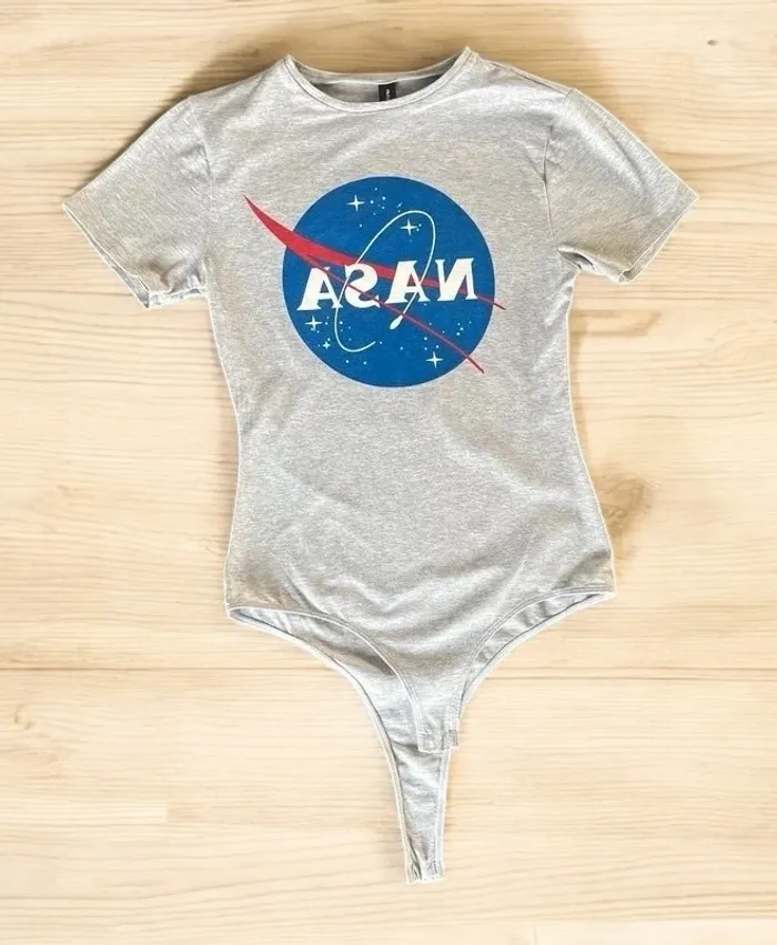Body Nasa gris String Taille M