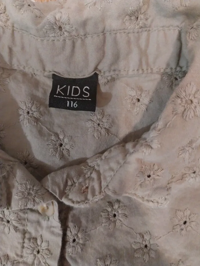 Chemisier fille 6 ans Kaki - photo numéro 4