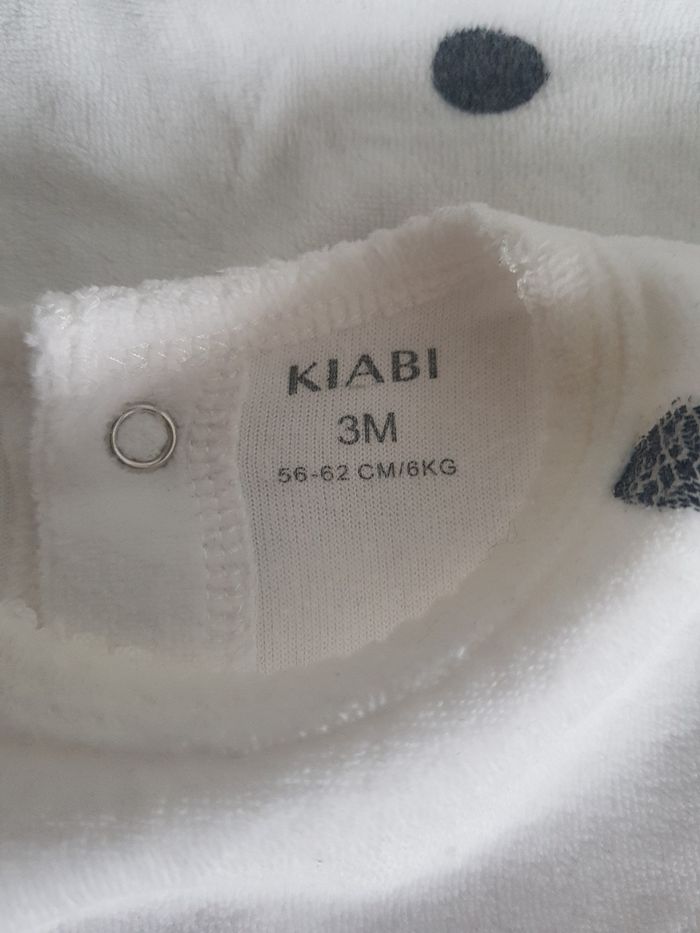 Kiabi - Grenouillère / pyjama une pièce / dors bien en velours - photo numéro 4