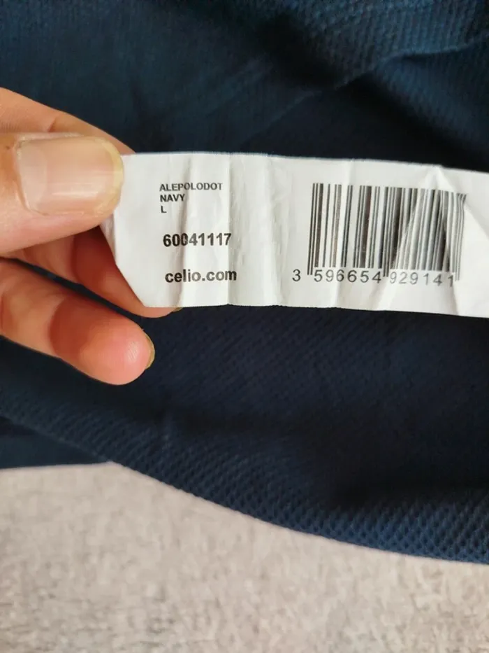 Polo homme Navy Celio taille L - photo numéro 5
