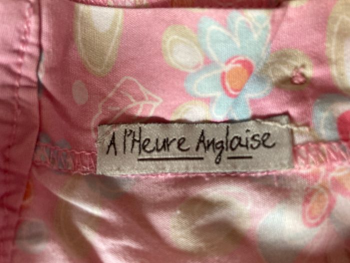 blouse sans manche fleuri encolure brodée taille 12/18 mois - photo numéro 5