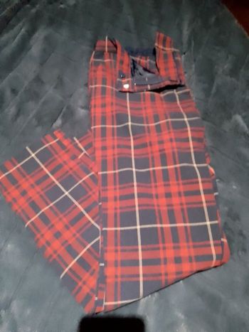 Pantalon noir et rouge taille 40 style anglais