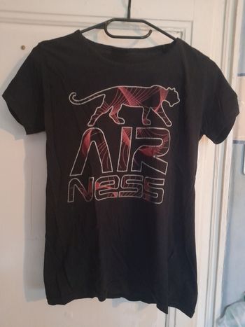 T-shirt noir et rose, marque Airness, taille M