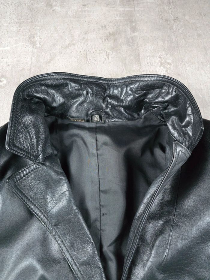 Veste cuir vintage noir homme taille 42 bon état - photo numéro 10
