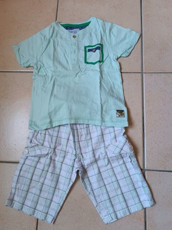 Ensemble short et Tee shirt La fabrique des garçons 4 ans