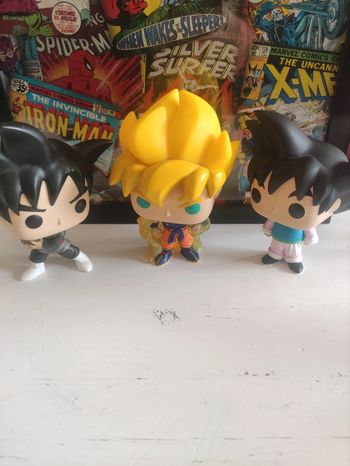 Lot figurine POP Dragon Ball Goku, Goku ssj et black Goku 314, 618 et 860