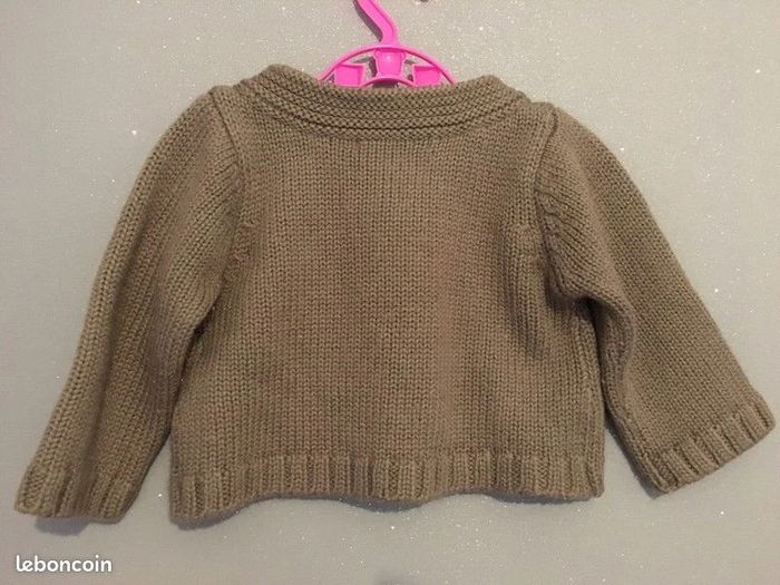 Gilet/Pull Vertbaudet 9-12 mois - 74 cm - photo numéro 2