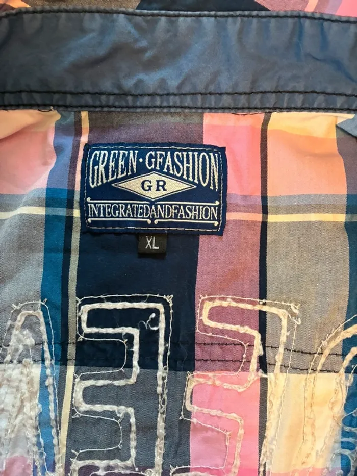 Chemise à carreaux rose - photo numéro 6