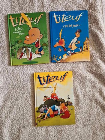 Lot  de  3  bandes  dessinées  Titeuf