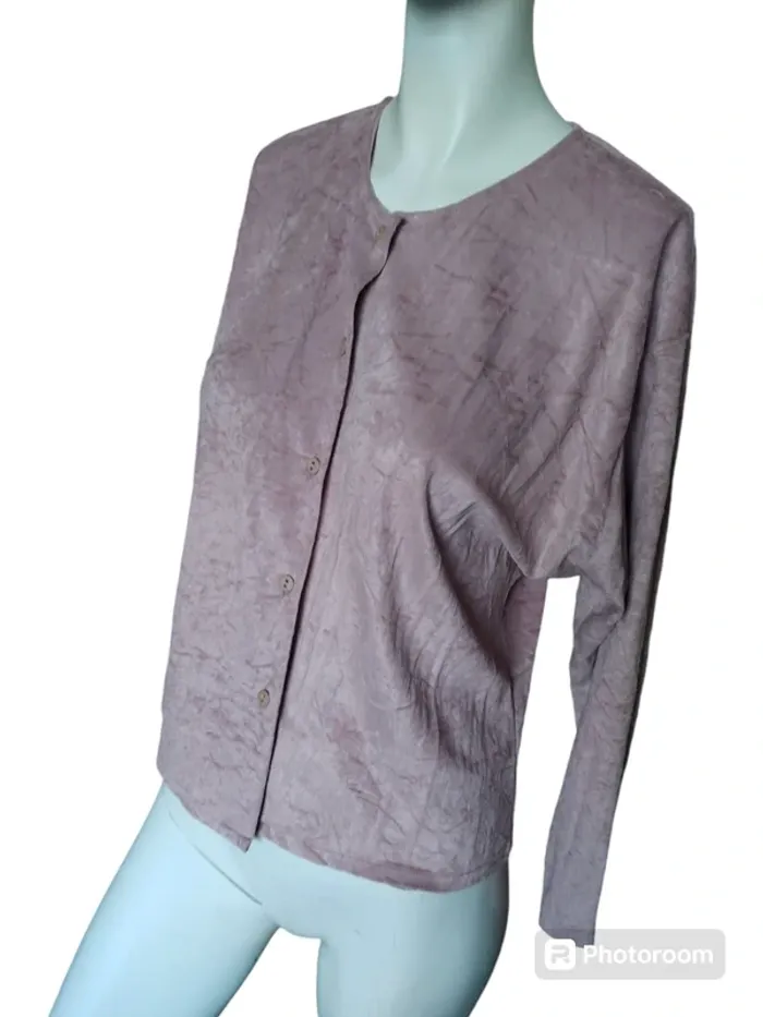 Veste jacket blazer courte printemps automne velours suédine