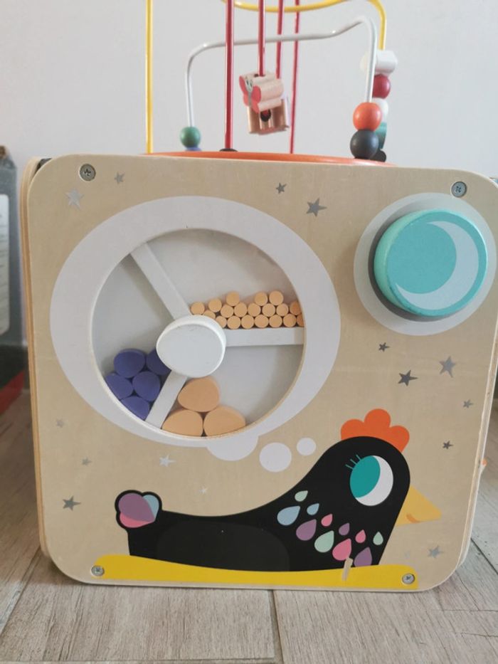 Cube d'activité maxi looping en bois - photo numéro 6