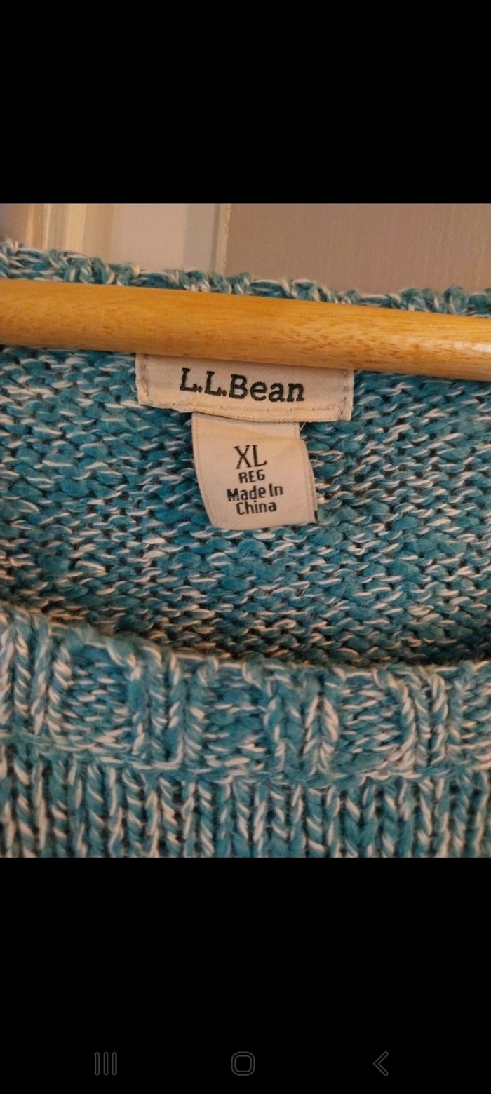 Pull hiver bleu moucheté taille XL - photo numéro 2