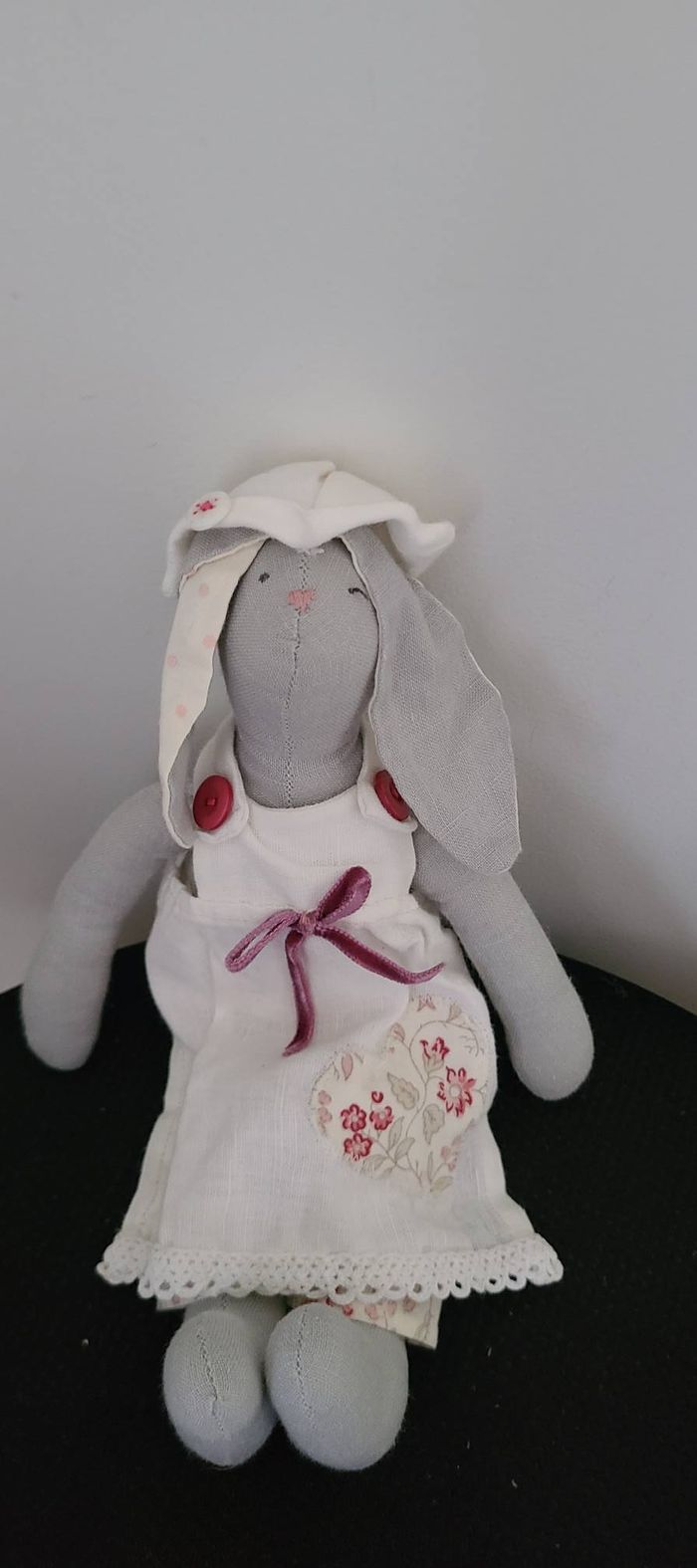 Lapin tissu poupée déco jacinthe : enfants-peluches-doudous par denstyle