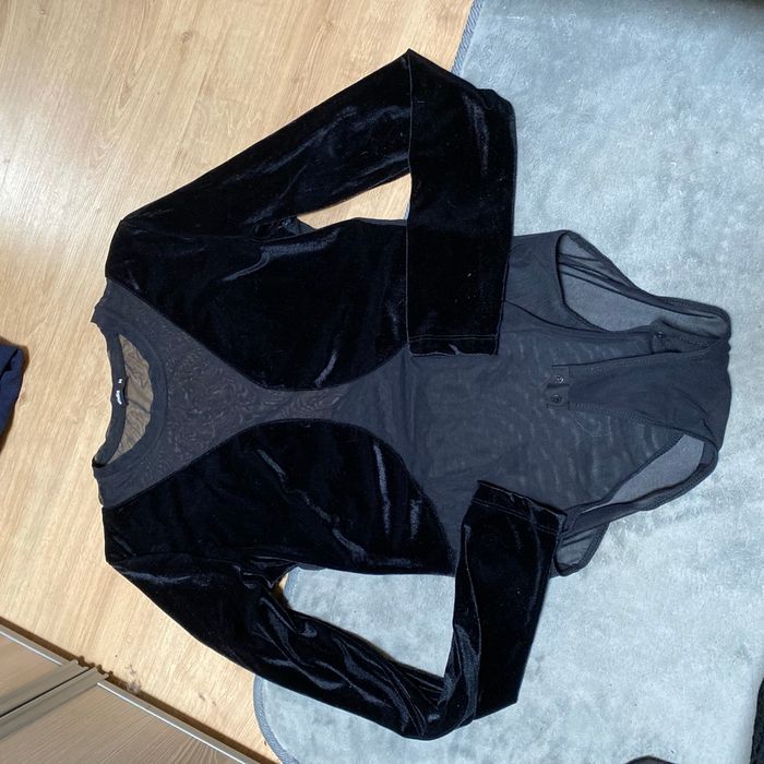 Body velours bi matière