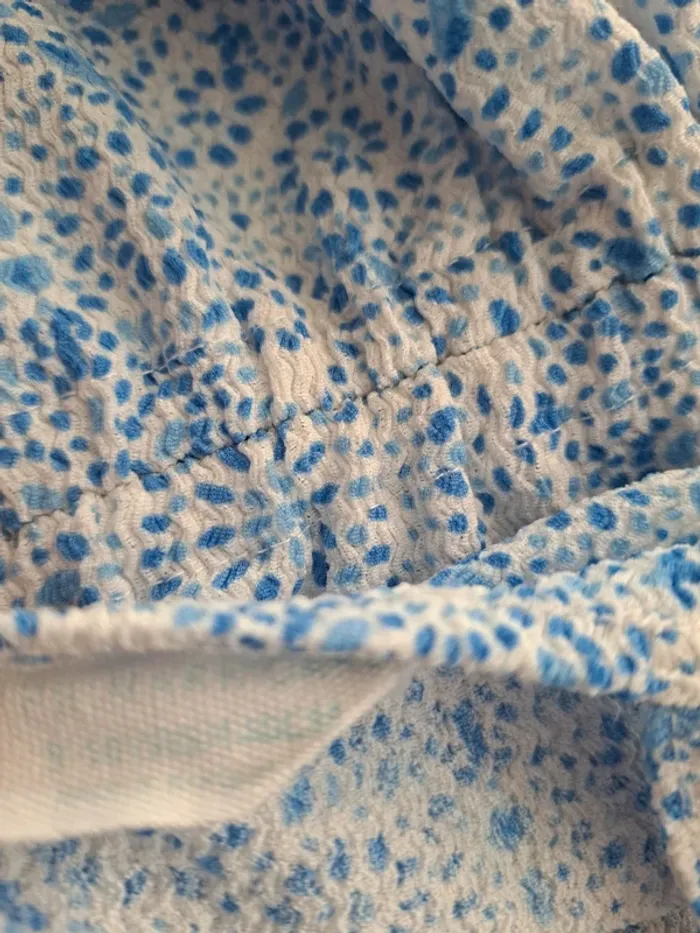 Combishort bleu/blanc a bretelles 10 ans 👧 Primark - photo numéro 3