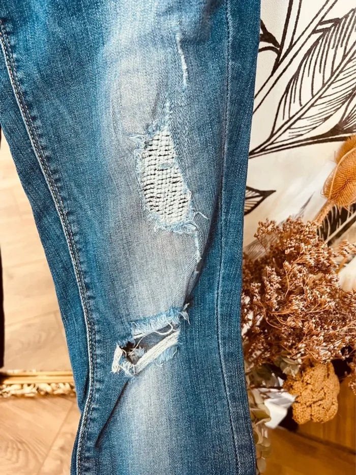 Taille S ~ 36 jean slim femme Only bleu effet déchiré 🌺 - photo numéro 5