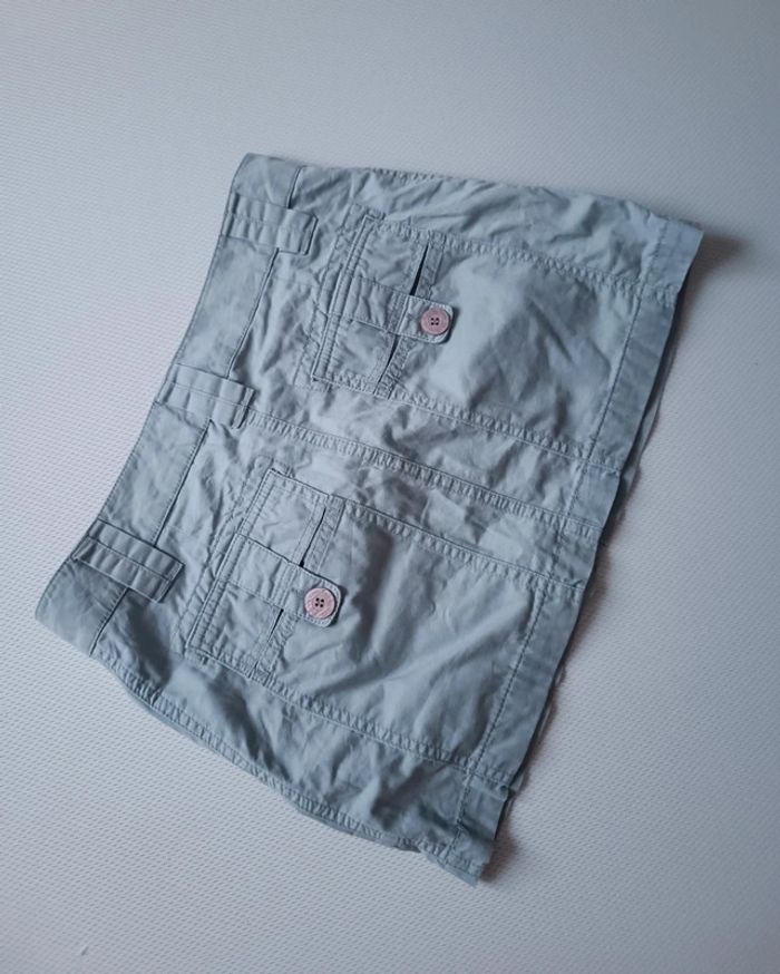 Jupe coton bleu gris 36 - photo numéro 4