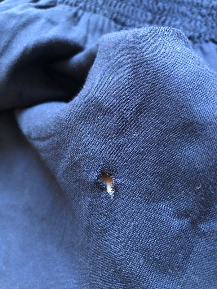 Robe bleue marine à manches longues Breal taille 38 état satisfaisant (avec défaut) - photo numéro 10