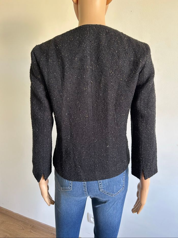 Veste courte noire et dorée Esprit taille française 38 TBE - photo numéro 6