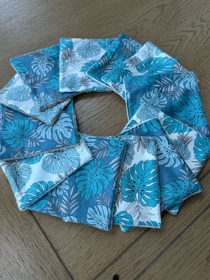 Lingettes grand format 15x15cm lot de 12 - Ateliersdisa - photo numéro 5