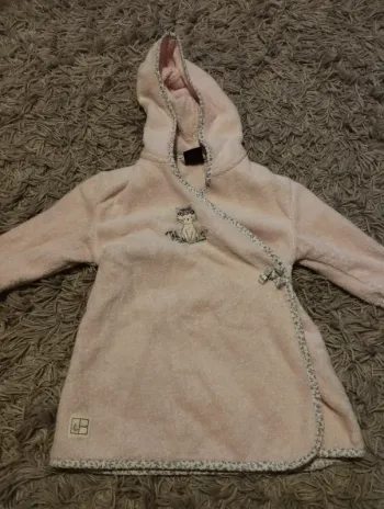 Peignoir carré blanc Paris 2 ans