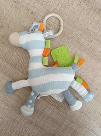 Peluche hochet zèbre dolce