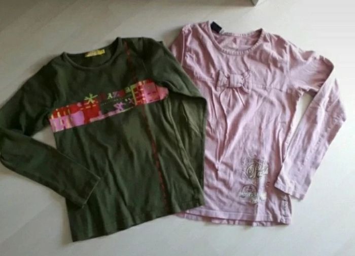 2 t-shirts manches longues