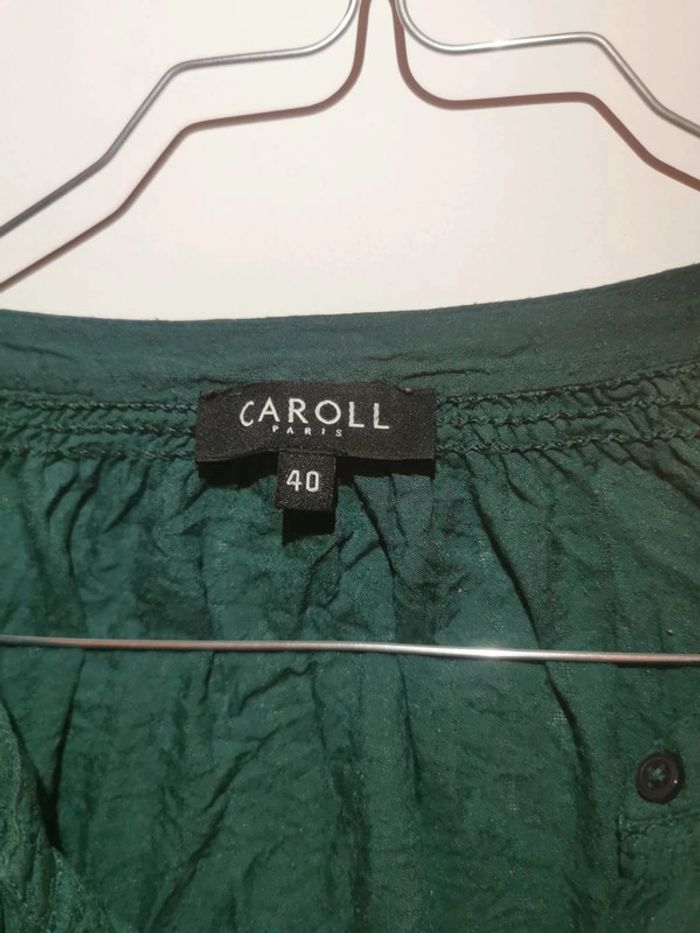 Chemisier vert Caroll - photo numéro 3