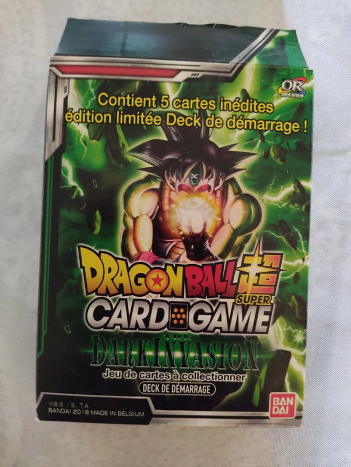 Carte DBZ Dragon Ball Super Card Game Deck de Démarrage 3 Dark Invasion 2018