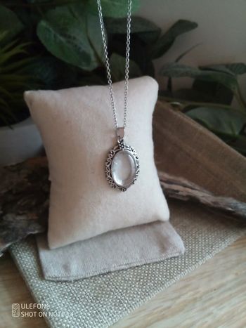 Collier pendentif cristal de roche