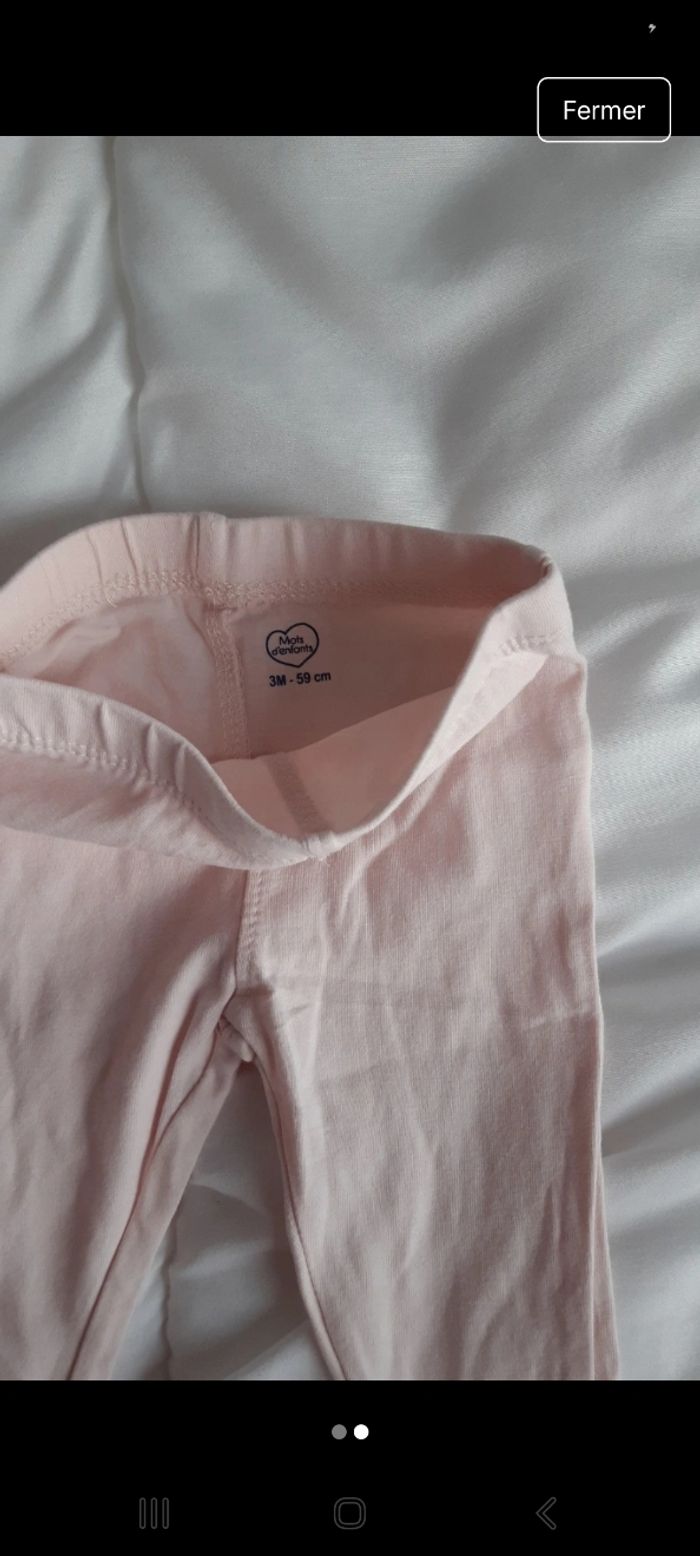 Legging bébé fille 3 mois - photo numéro 2