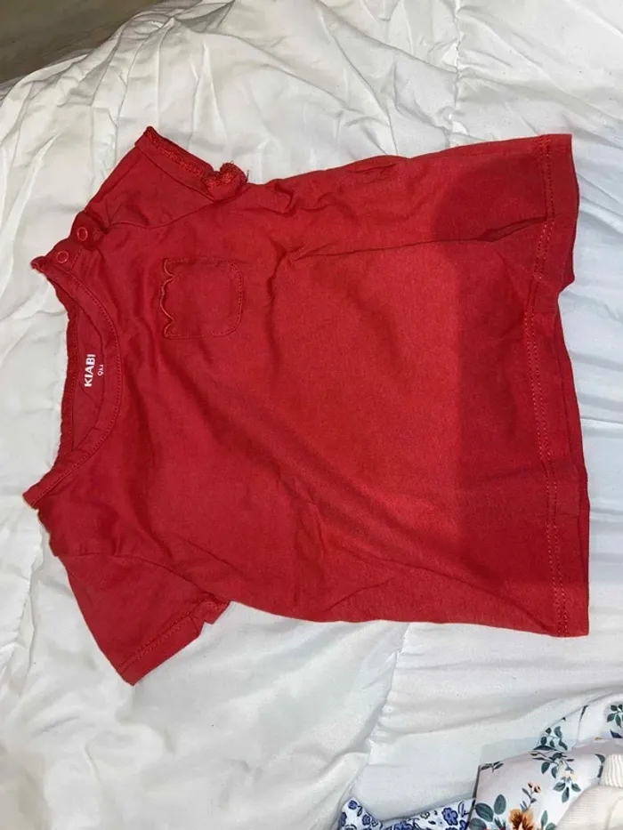 Lot de 9 hauts bébé fille 6-9 mois - photo numéro 8