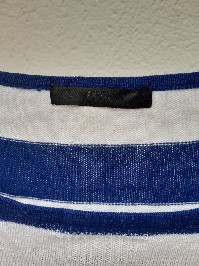 Pull fin manches 3/4 marinière - photo numéro 2