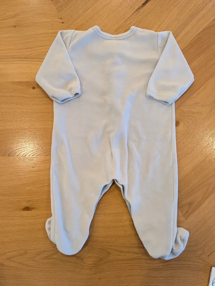 Pyjama velours Petit bateau - Taille : 6 mois - photo numéro 2