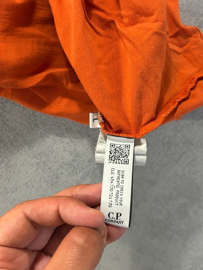 T-Shirt CP Company Orange Taille L - photo numéro 5