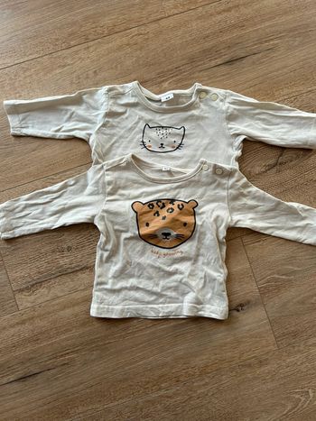 Lot 2 tshirts manches longues 3 mois