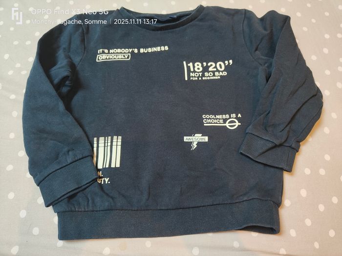 Sweat 6ans-114-119cm Kiabi Réduction jusqu'à -70%